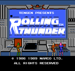 Rolling Thunder (USA) (Unl) Title Screen